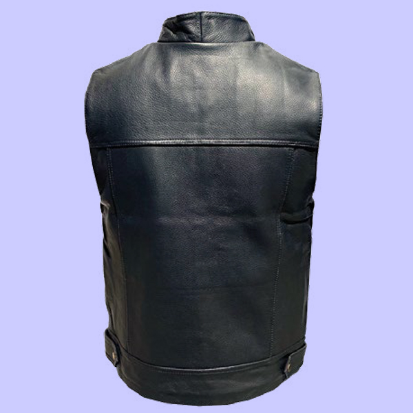 Chaleco de Piel Biker para Caballero - Ruta 66