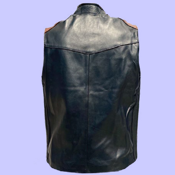 Chaleco de Piel Bruno para Caballero - Nómade