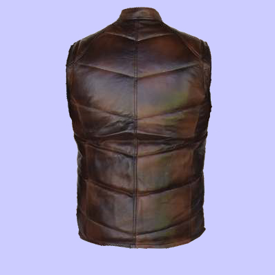 Chaleco de Piel Leonel para Caballero - Pangea