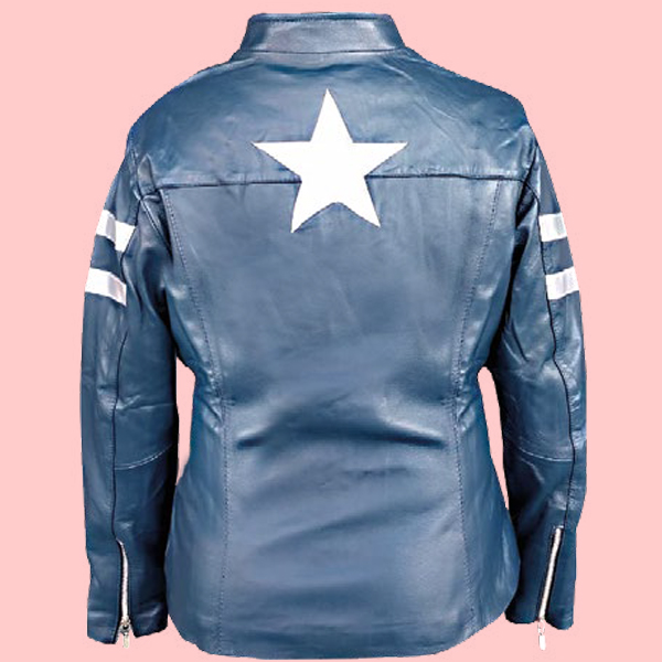 Chamarra de Piel Capitan America Para Dama - Stella