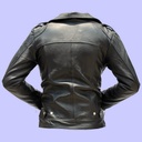 Chamarra de Piel Dilan para Caballero - Carbón