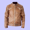 Chamarra de Piel Jk para Caballero - Basalto