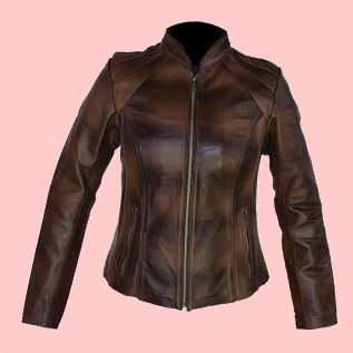 Chamarra de Piel Lia Para Dama - Topacio