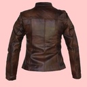 Chamarra de Piel Lia Para Dama - Topacio