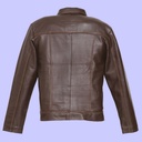 Chamarra de Piel Missael para Caballero - Níquel