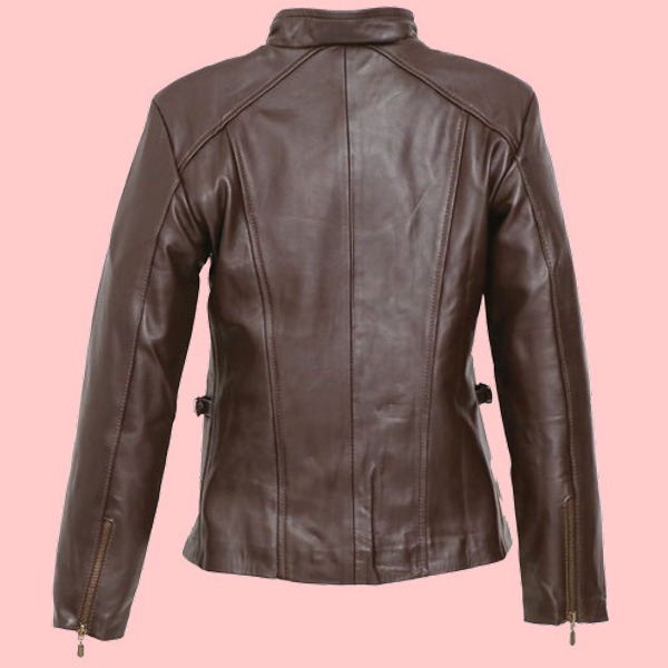 Chamarra de Piel Nena Para Dama - Turquesa