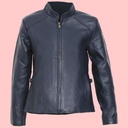 Chamarra de Piel Nena Para Dama - Turquesa