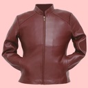 Chamarra de Piel Nena Para Dama - Turquesa