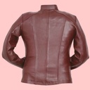 Chamarra de Piel Nena Para Dama - Turquesa