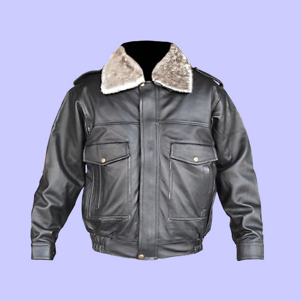 Chamarra de Piel Piloto para Caballero - Yukon