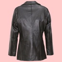 Chamarra de Piel Valentina Para Dama - Burdeos