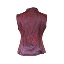 Chaleco de Piel Heydi Para Dama - Ambar