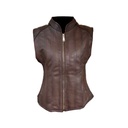 Chaleco de Piel Heydi Para Dama - Ambar