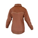 Chamarra de Piel Perla Para Dama - Nácar