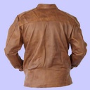 Chamarra de Piel para Caballero Kassandra Select - Modelo Terral - CANELO