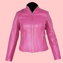 Chamarra de Piel Lia Para Dama - Topacio