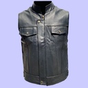 Chaleco de Piel Biker para Caballero - Ruta 66