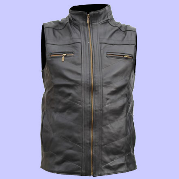 Chaleco de Piel Jonny para Caballero - Ciclón