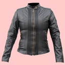 Chamarra de Piel Marisol Para Dama - Coral