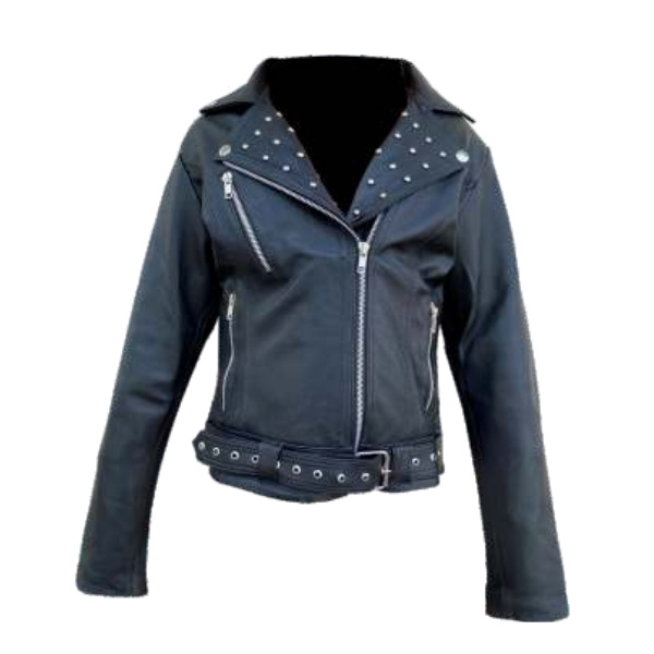 Chamarra de Piel Natasha Para Dama - Escarlata