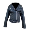 Chamarra de Piel Natasha Para Dama - Escarlata