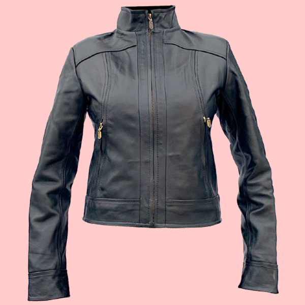 Chamarra de Piel Jade Para Dama - Esmeralda