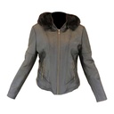 Chamarra de Piel Lizette Para Dama - Mónaco