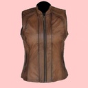 Chaleco de Piel Sherlyn Para Dama - Onix