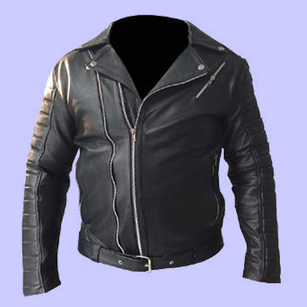 Chamarra de Piel Roger para Caballero - Biker Clásica