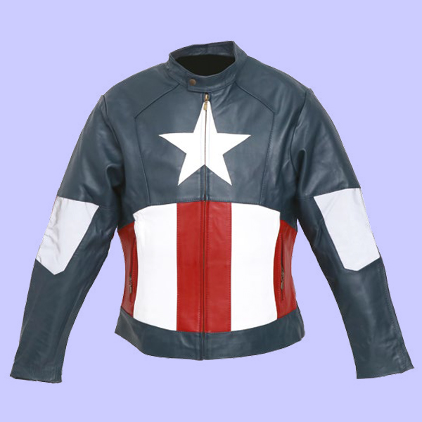 Chamarra de Piel Capitan Combinado para Caballero - Insignia