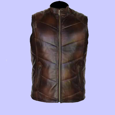 Chaleco de Piel Leonel para Caballero - Pangea