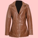 Chamarra de Piel Valentina Para Dama - Burdeos