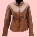 Chamarra de Piel Irazu Para Dama - Citrino