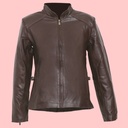 Chamarra de Piel Nena Para Dama - Turquesa