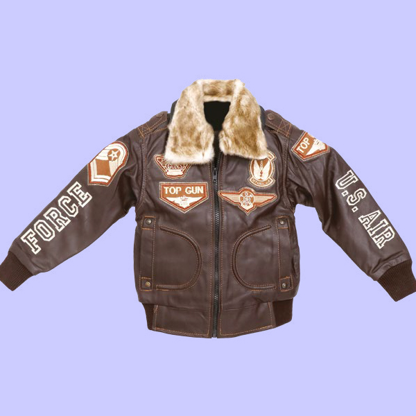 Chamarra de Piel Aviador para Niño - Nimbus