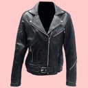 Chamarra de Piel Renata Para Dama - Perla Negra