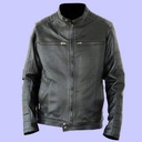 Chamarra de Piel Davis para Caballero - Cobalto