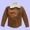 Chamarra de Piel Corta Natural para Caballero - Origen