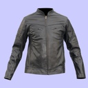 Chamarra de Piel Noe para Caballero - Ónix